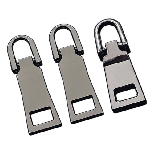 3PCS Rustproof Alloy Zippers Sliders Quick Changes-gun color