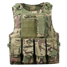 Plate Carrier Vest, Airsoft Vest Multifunctional Molle Adjustable Lightweight Paintball for Outdoor Train Game Fishing Hunting Style 1