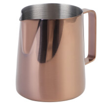 Tazza per montare il latte a vapore per espresso, caraffa manuale in acciaio inox per montare il latte con beccuccio antigoccia, adatta per bar e