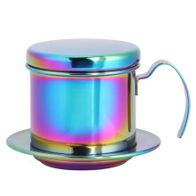 Filtru de cafea din oțel inoxidabil, portabil, reutilizabil, manual, vietnamez, cafetieră, oală, ecologic, design practic, compact și elegant, App