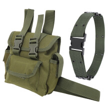 Outdoor Nylon Thigh Leg Bag for Hiking, Camping, 473g, Green