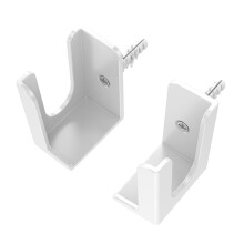 Adjustable Wall Mounted Power Strips Stand Bracket For-White