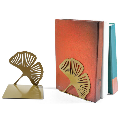 Hollowed Leaf Bookend Book Stopper For School Office Library 1