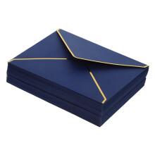 50pcs Flap Wedding Envelopes with Gold Foil Border Thickened Western Style for Invitations Shower Graduation Cards Elegant Card Envelopes