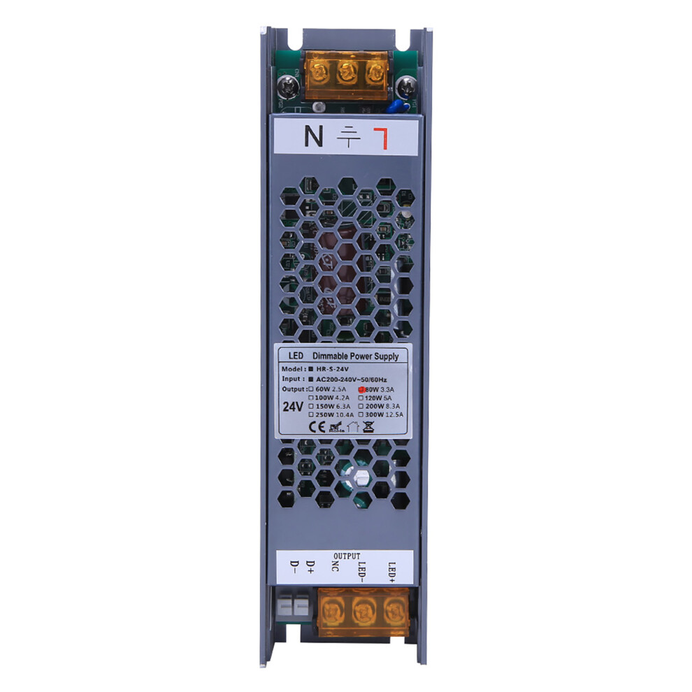 80W Dimming Power Supply 24V 3.3A High Efficiency Support Scr Pwm Dali 5091362391566