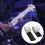 2Rolls White Guitar Pedal Board Hook and Loop Tape Nylon Self-Adhesive 3