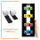2Rolls White Guitar Pedal Board Hook and Loop Tape Nylon Self-Adhesive 8