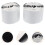 2Rolls White Guitar Pedal Board Hook and Loop Tape Nylon Self-Adhesive 10