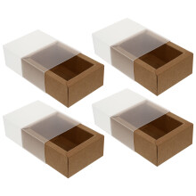 12Stk Kraftpapier Süßigkeitenboxen Mit Deckel