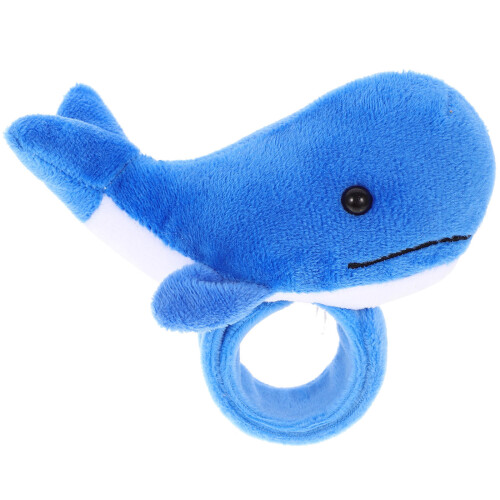 Weiches Wal Plüsch Slap Armband Blau Kinder Party