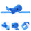 Weiches Wal Plüsch Slap Armband Blau Kinder Party 2
