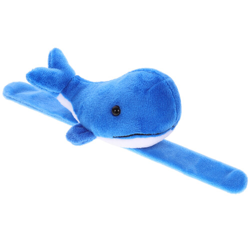 Weiches Wal Plüsch Slap Armband Blau Kinder Party 2