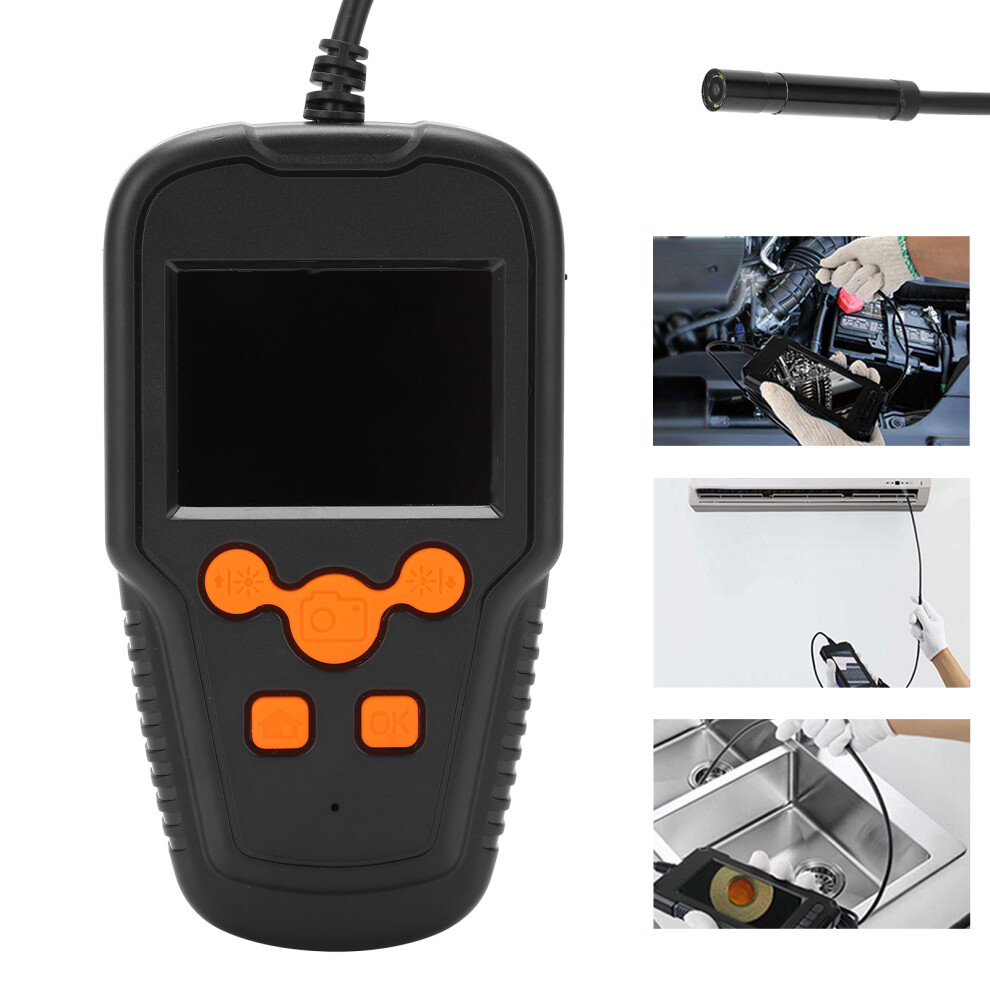 2Mp Ip67 Industrial Endoscope 5.5Mm Lens 2.4" Hd Screen Orange 7691362391146