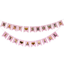 2Stk Baby Shower Deko Geburtstagsbanner Hängedekor Für Kinderparty
