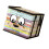 Cream White PVC Book Storage Box Large Opening-Black smilling 1
