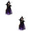 2Stk Halloween Hexenpuppe Baumspitze Cartoon 8