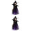 2Stk Halloween Hexenpuppe Baumspitze Cartoon 7