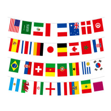 4 Sets Länderflaggen-Schnur Internationale Banner Partydekoration