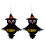 2Stk Halloween Laterne Papier Deko 4