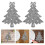 32 Unidades Fundas Para Cubiertos Árbol Plata 11