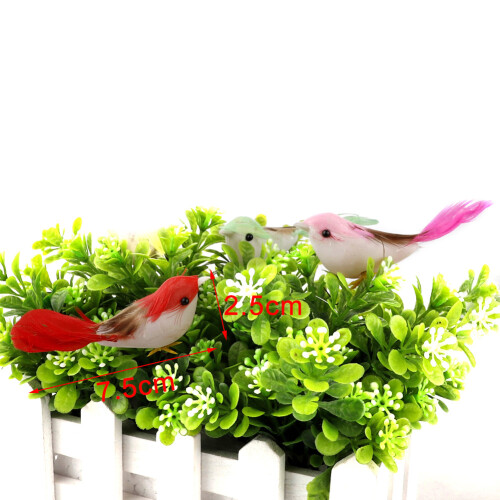 Vibrant 24pcs Simulation Foam Bird Decorations for Wedding & Party Décor 1