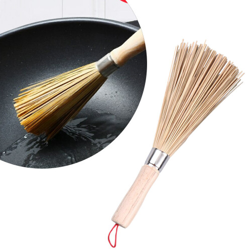 3 Unidades Cepillo Natural De Bambú Para Wok Y Olla De Hierro 2