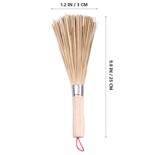 3 Unidades Cepillo Natural De Bambú Para Wok Y Olla De Hierro 1