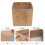 10 Papiertasche Kraftpapier Geschenkbeutel Hellbraun 9