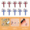 10 Pièces Broches Croix Zinc Pour Première Communion 8