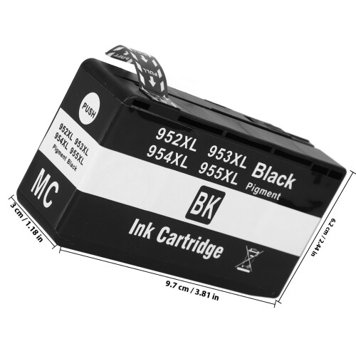 Black ABS Ink Cartridge for Printer Large Capacity 76Ml 1