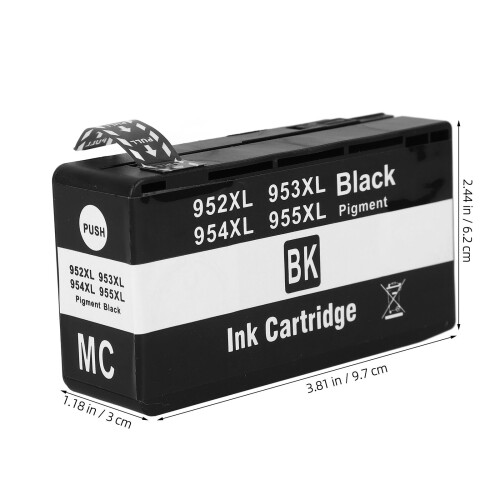 Black ABS Ink Cartridge for Printer Large Capacity 76Ml 2