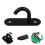 4Pcs Black Stainless Steel Bucket Hooks Stable Barn Use 10