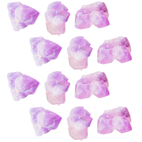 1Pack Amethyst Crystal Chips Bulk Purple Decorative Stones for Home