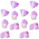 1Pack Amethyst Crystal Chips Bulk Purple Decorative Stones for Home 6