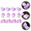 1Pack Amethyst Crystal Chips Bulk Purple Decorative Stones for Home 5