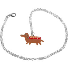 Alloy Dog Pendant Necklace Decorative Neck Chain Gift for Adults