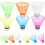 12Pcs Colorful Plastic Badminton Shuttlecocks for Party & Training Use 4