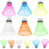 12Pcs Colorful Plastic Badminton Shuttlecocks for Party & Training Use 6