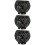 3Pcs Metal Candle Holders Hollowed Tea Light Holder for Table Decor 10