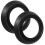 2Pcs Sturdy Rubber Urinal Drain Flange Leakproof Sealing Gasket Black 10