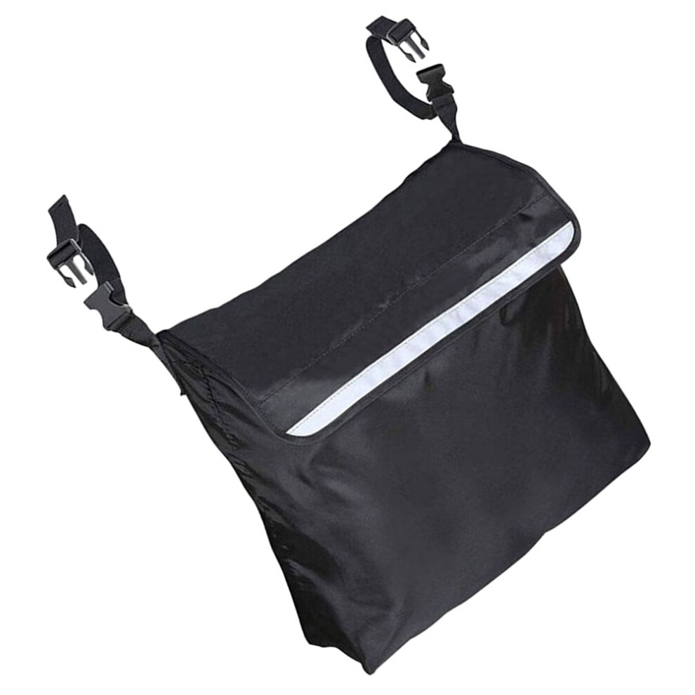 Totority Waterproof Black Wheelchair Rear Bag Large Storage Tote With Hook