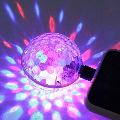 1Pc Compact USB Dj Lighting Transparent Lamp for Karaoke
