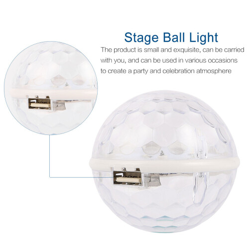 1Pc Compact USB Dj Lighting Transparent Lamp for Karaoke 1