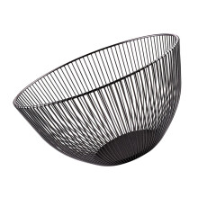 1Ud Cesta Frutas Acero Inoxidable Negra Multifuncional Para Cocina