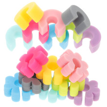 Set Marcabicchieri In Silicone Riutilizzabile Per Vino Festa