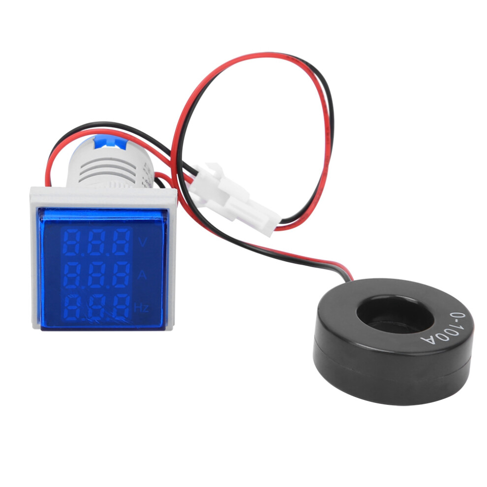 Digital Multimeter Ac Voltage Current Hertz Meter 3-Digit Display Blue 7691362392419