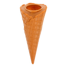 Lifelike Brown PVC Ice Cream Cone Props for Photography & Display