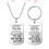 Collana E Portachiavi In Con Lettera Per 8