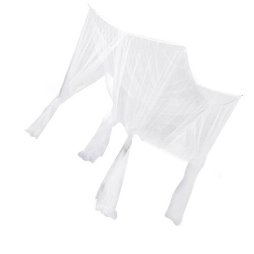 Witte Net Bed Canopy 4 Met Fijne Polyester Bescherming 2