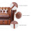 500Pcs Brown Iron Sofa Nails Antique Round Thumb Tack Decorative Studs 11